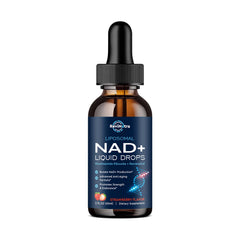 ReviNutra NAD bottle with ingredients list on label