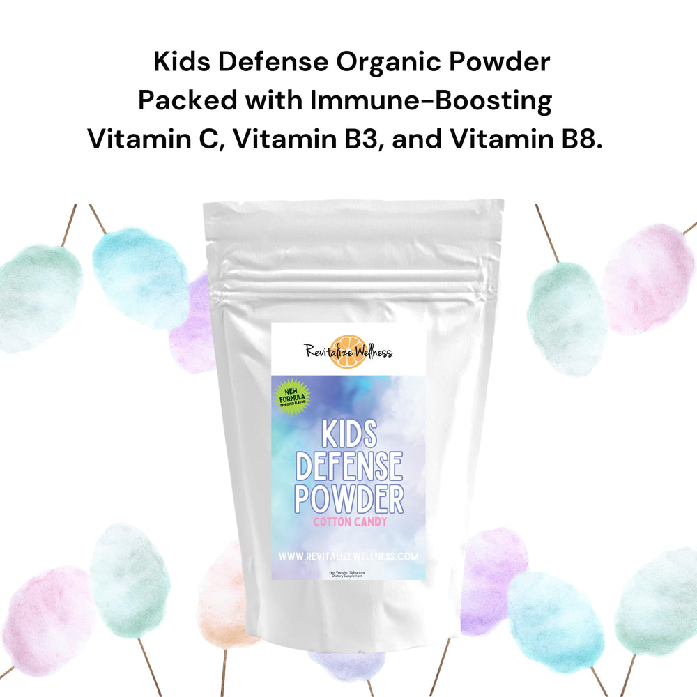 Revitalize Wellness Kids Defense allergen-free formula with natural ingredients