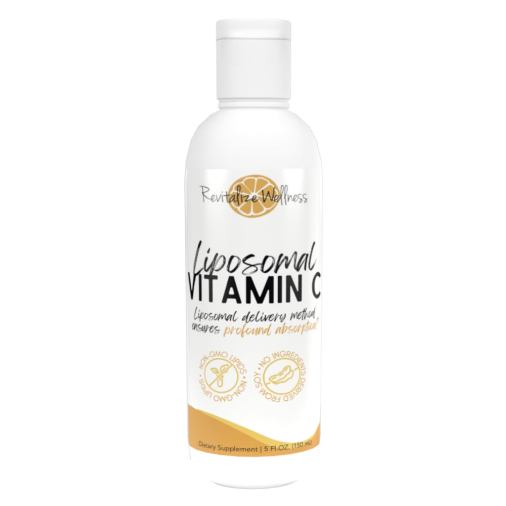 Revitalize Wellness Liposomal Vitamin C bottle for easy daily intake and high absorption