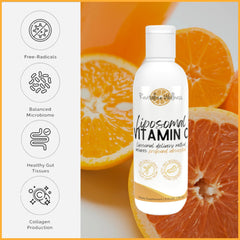 Revitalize Wellness Liposomal Vitamin C fridge storage emphasizes cold freshness