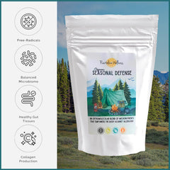 Close-up of Revitalize Wellness Vitamin C powder with a practical measuring scoop.