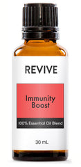 REVIVE Immunity Boost bottle label showcasing the blend for aromatherapy use