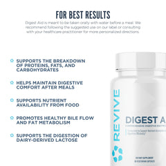 Three-pack Digest Aid bottles emphasize value and ongoing support.