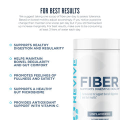 Inulin on Revive MD Fiber label highlighting potential gut wellness support.