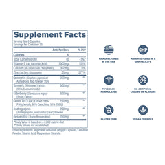Ingredients panel highlight natural formula without artificial additives