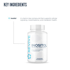 Revive MD Inositol daily dose setup for morning routine with water.
