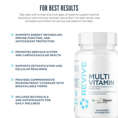 Revive MD NAC capsules highlighted for daily wellness support.