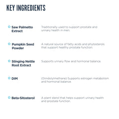 Saw palmetto ingredient focus highlights natural support in Revive MD Prostate.