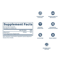 Graphic suggests bone and nerve support from Revive MD magnesium glycinate.