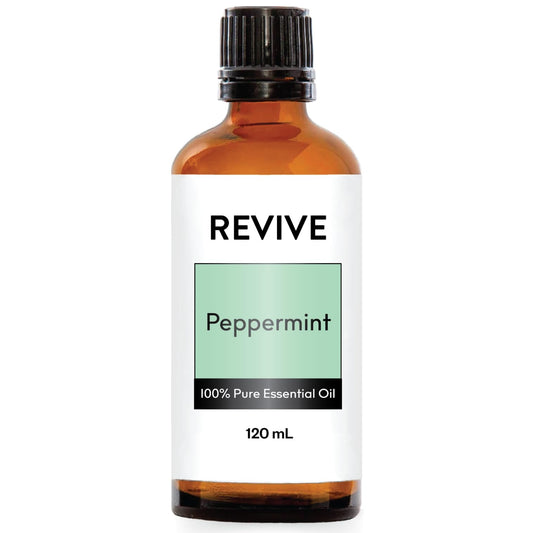 REVIVEEO Peppermint oil bottle pour for energizing diffuser aroma