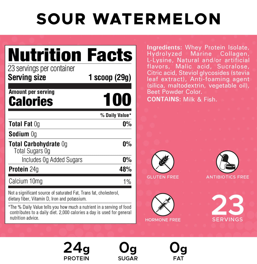 Revolution Nutrition Splash Clear Protein bottle front label shows zero sugar and zero carbs