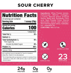 Splash Clear Protein label close-up highlights gluten-free formula for sensitive diets.