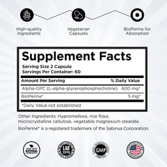 Revolution Science Alpha GPC workout prep highlighting mental energy before training