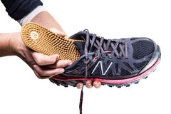 Close-up of Revs nodules for targeted foot massage and support