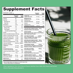 Rewind greens powder scoop showing easy daily serving