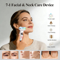 RFVDC 7-color LED therapy targets multiple concerns on face and neck