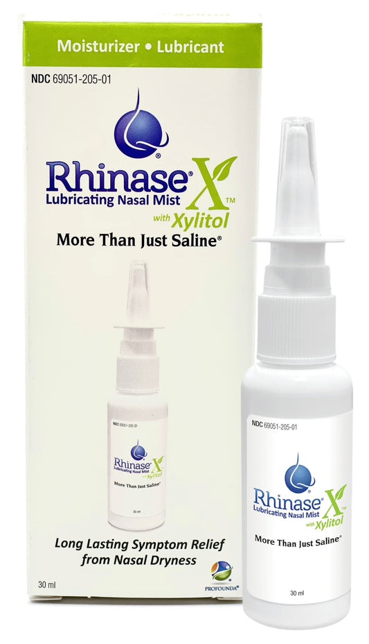 Rhinase X Mist 3 Pack bottle shows triple-pack moisture convenience