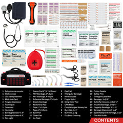 Rhino Rescue EMT bag compartments organized for quick access
