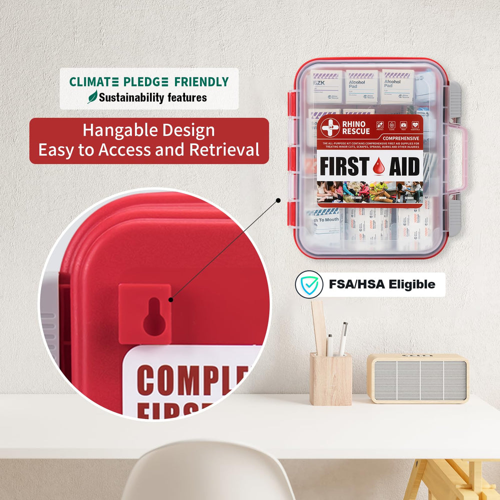 Rhino Rescue portable first aid case for home car or office