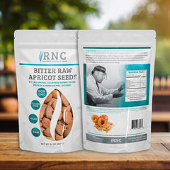 California-grown apricot kernels from Richardson Nutritional Center, natural nutrients.