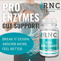 Richardson Pro Enzymes packaging communicates a practical 100-capsule supply