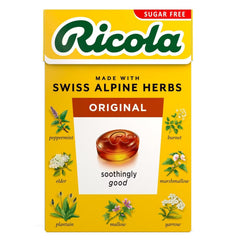 Ricola sugar free herb drops pack 10 on the go for convenient flavor.