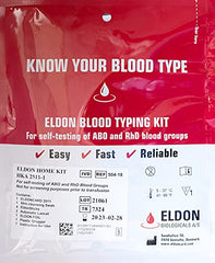 Right For Your Type original home kit packaging for easy at-home blood typing.