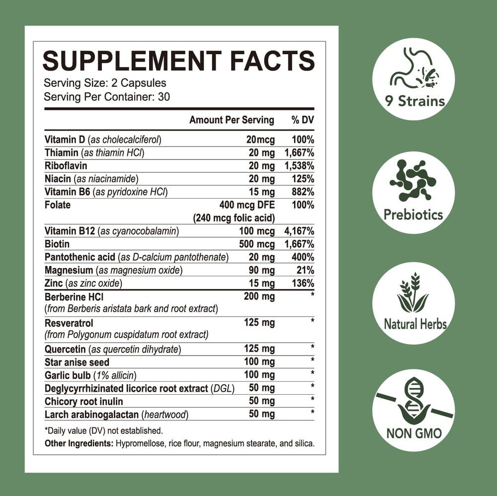Rigma Herbal BEE Gut Health with meal hints at regularity support