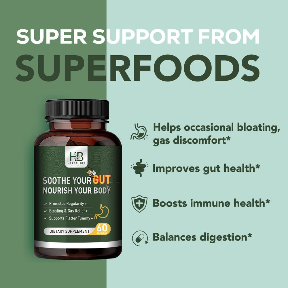 Rigma Herbal BEE Gut Health bottle in morning routine