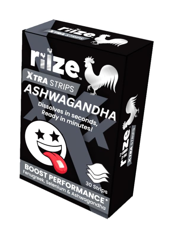 Riize Xtra Strips pack front view, showcasing convenient daily energy on the go.