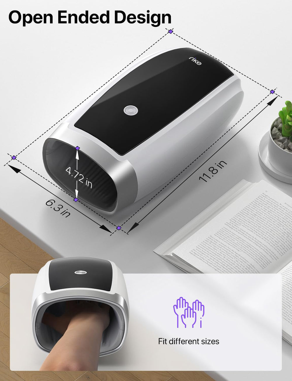 RIKE Hand Massager helps ease discomfort from arthritis and similar symptoms