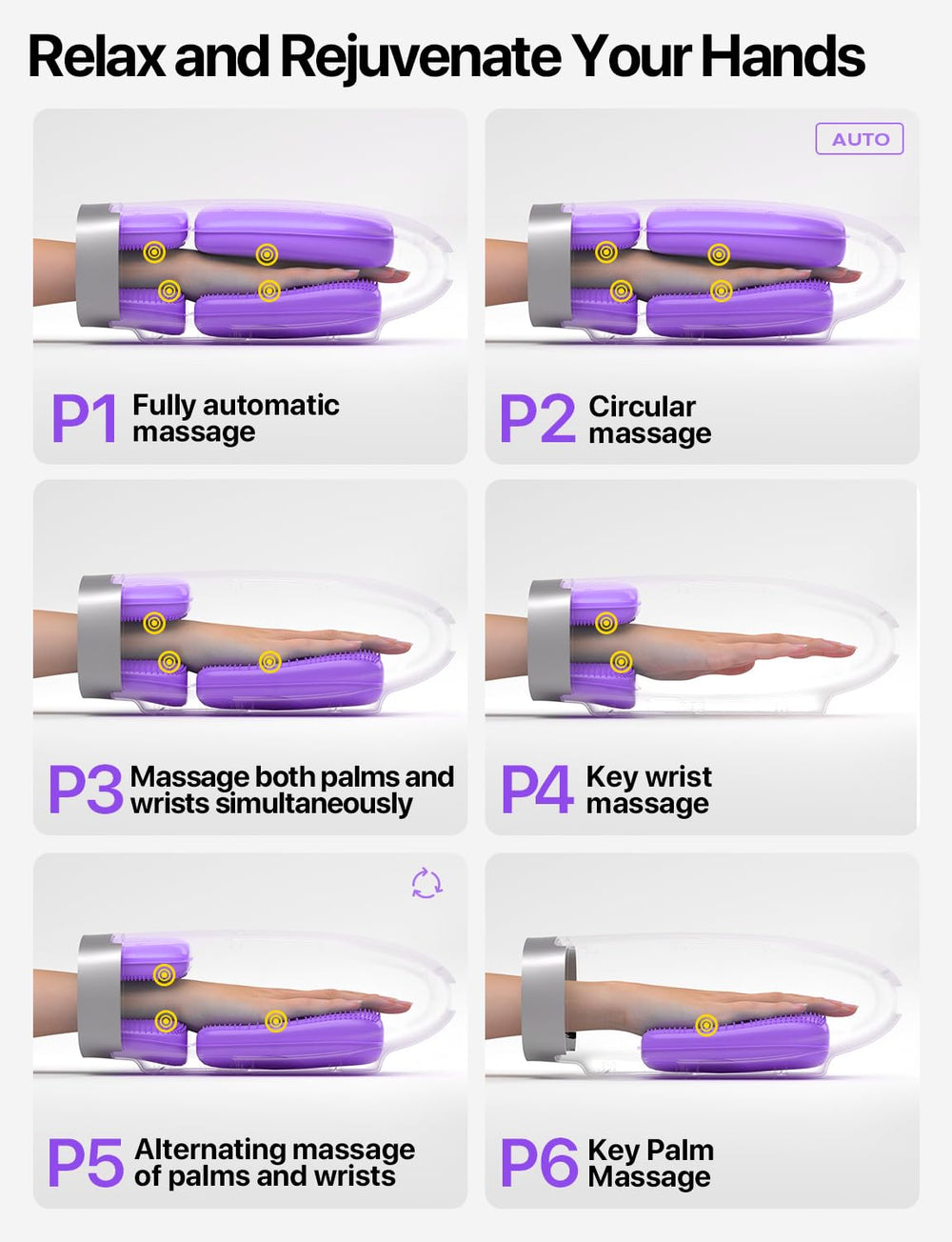 RIKE cordless hand massager ready for wireless, portable use