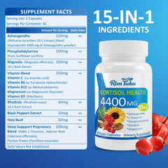 RimTuku cortisol adrenal balance packaging on a shelf