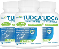 RimTuku TUDCA Milk Thistle bottle highlighting potential liver support for daily use.