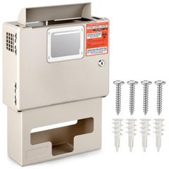 Ripeng wall-mounted 5 qt sharps cabinet with locking mechanism for safe waste storage.