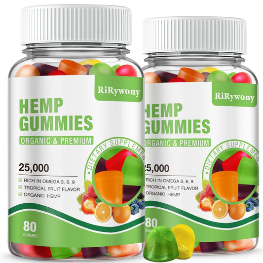 RiRywony Health Omega Gummies bottle for easy daily omega intake.