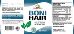 BoniHair Catalase bottle label detail showing ingredients