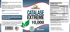 Rise-N-Shine Catalase Extreme capsules in hand for easy intake.