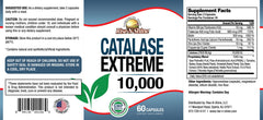 Rise-N-Shine Catalase Extreme10000 label close-up highlights premium formula.