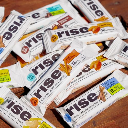 Post-workout Rise bar in hand, ready-to-eat protein snack