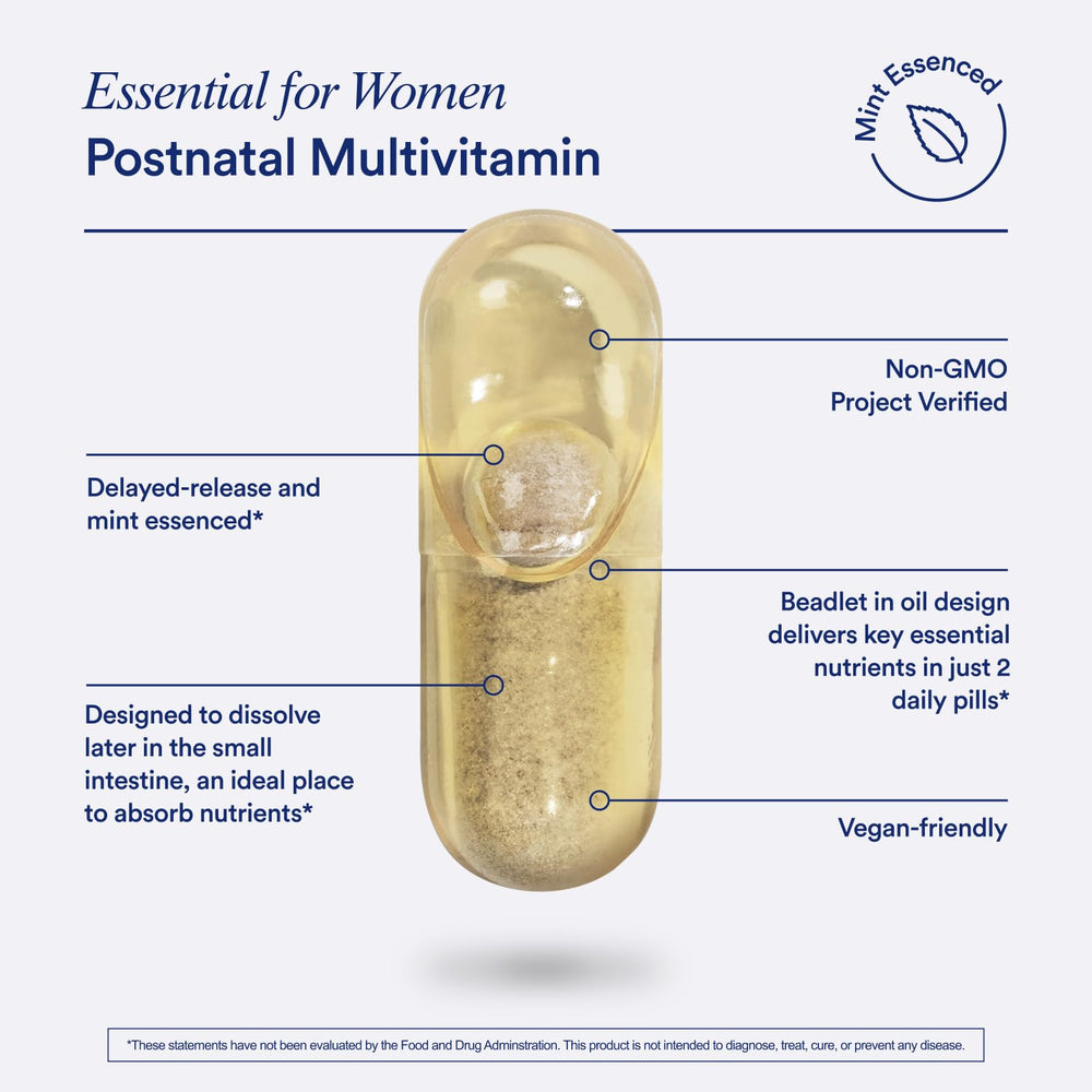 NSF verification badge on Ritual postnatal multivitamin packaging