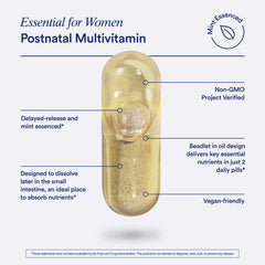 NSF verification badge on Ritual postnatal multivitamin packaging