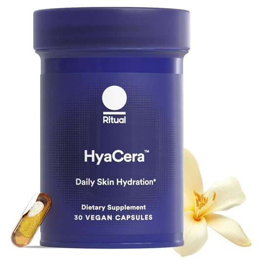 Ritual HyaCera bottle cap close-up showing freshness and tamper-evident seal.