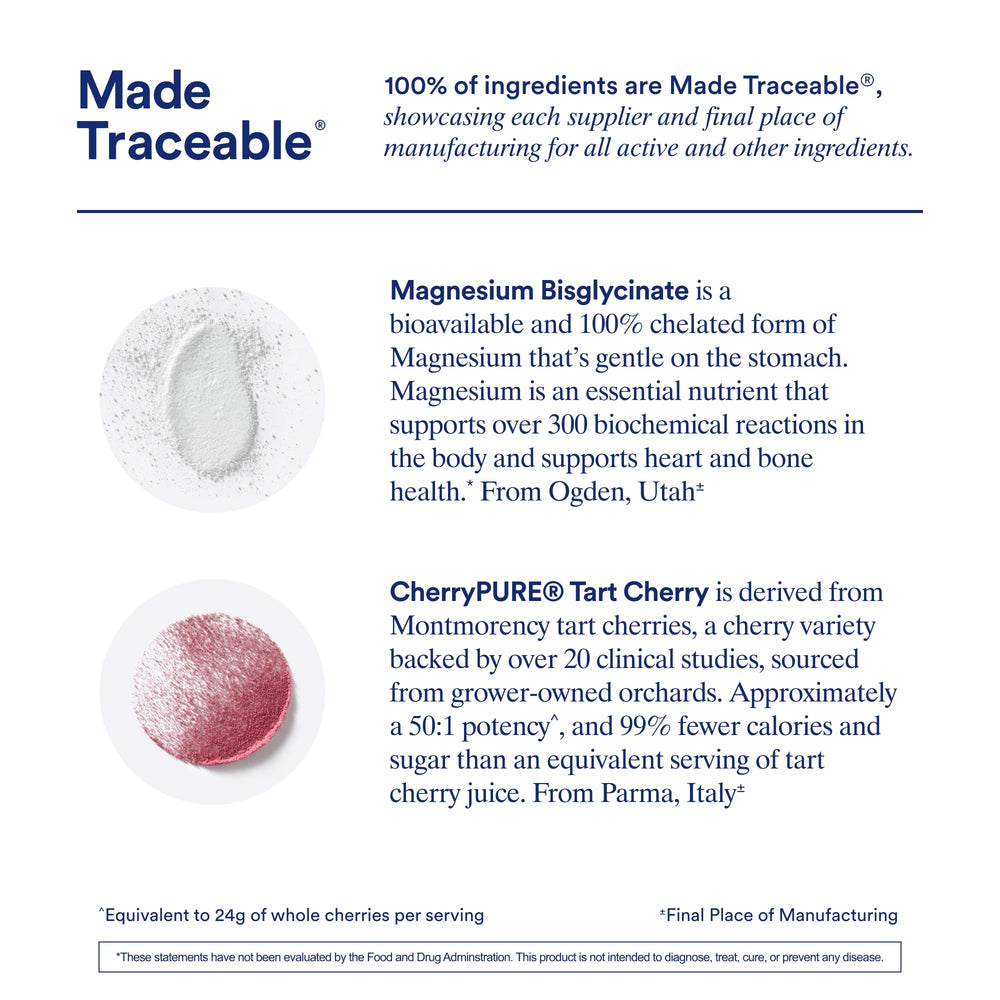 Ritual Magnesium+ powder dissolves smoothly in water for easy use