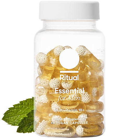 Ritual Multivitamin for Men 18+ bottle with mint essence for daily wellness