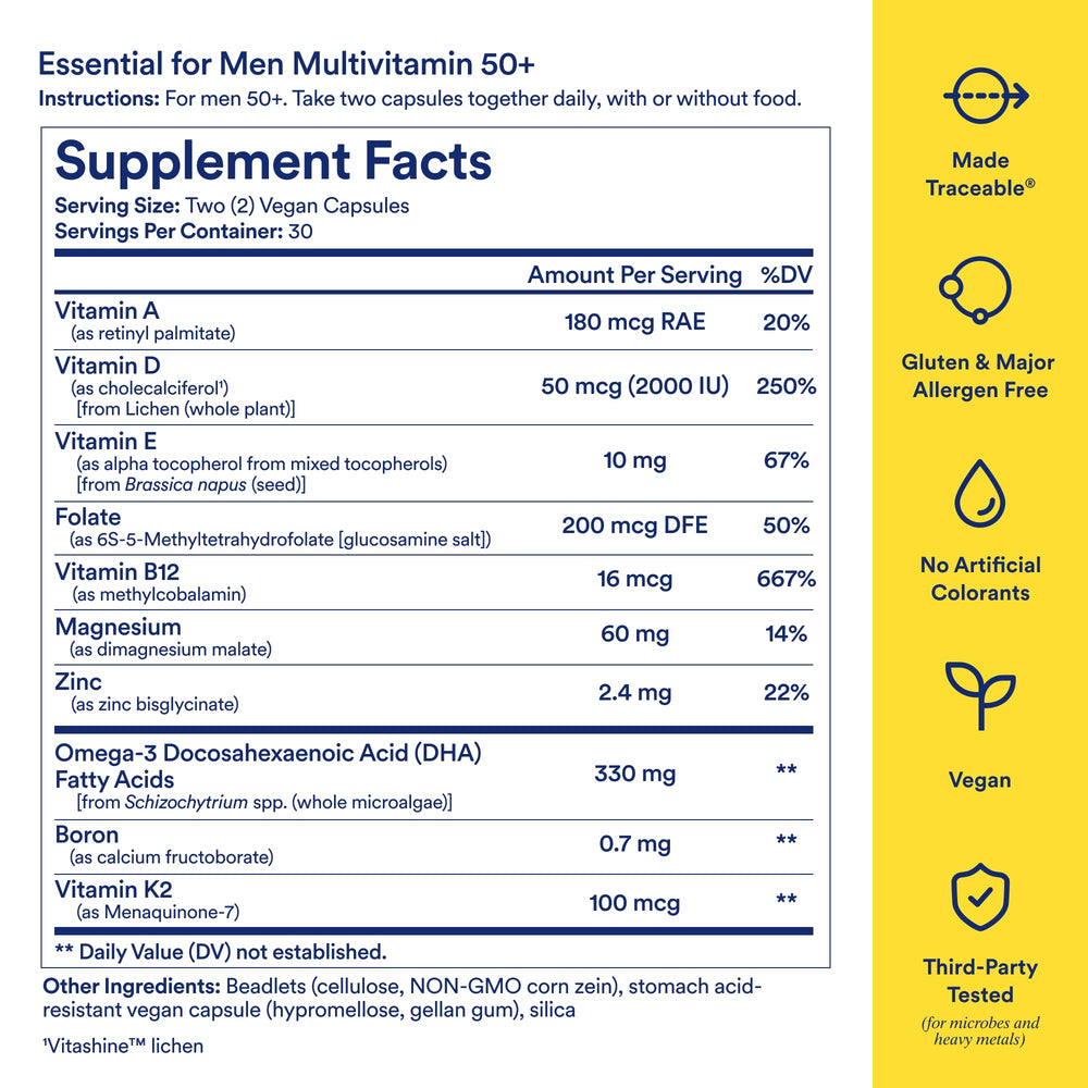 Ritual 50+ beadlet capsule showing delayed-release technology for absorption