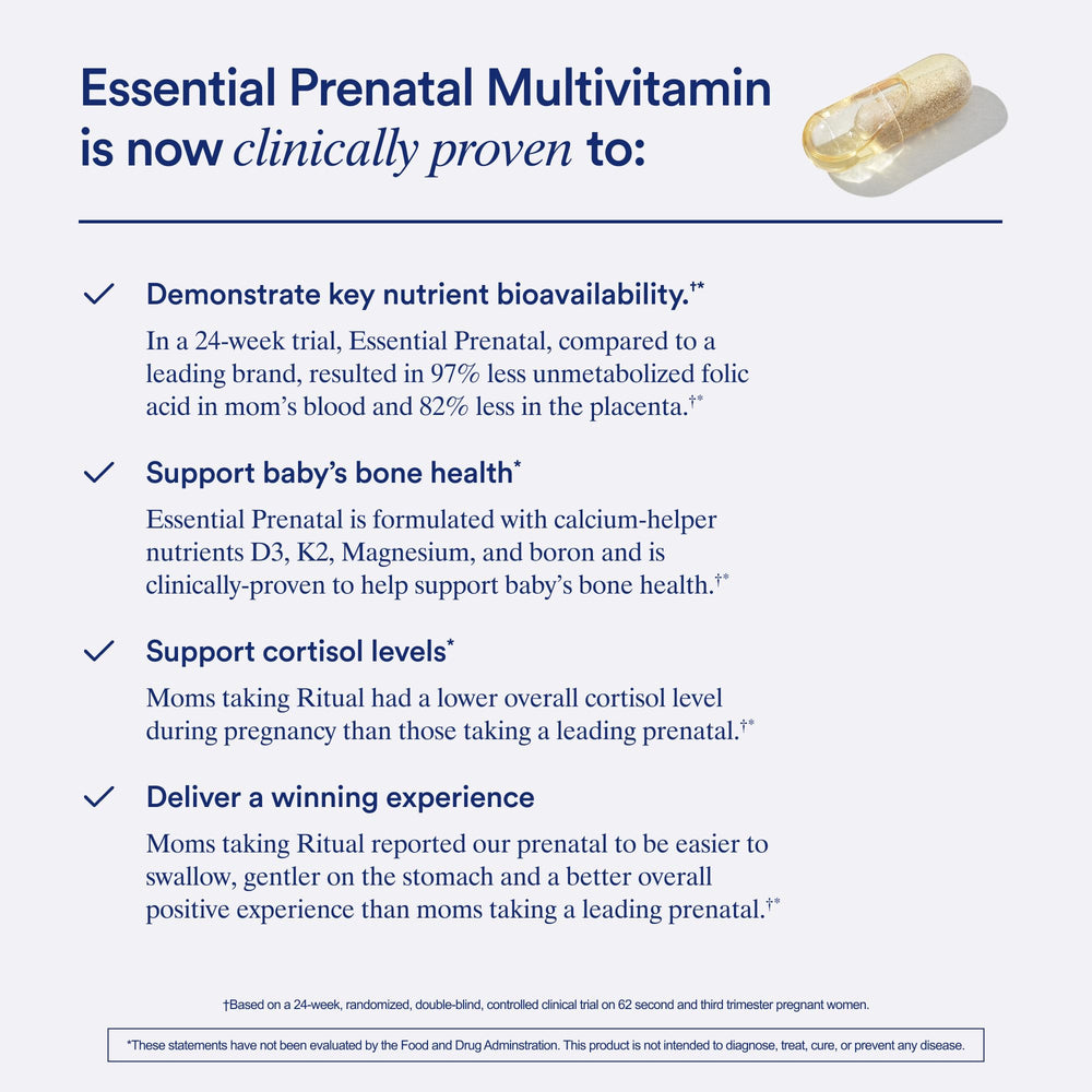 Ritual Prenatal choline aids brain support during pregnancy