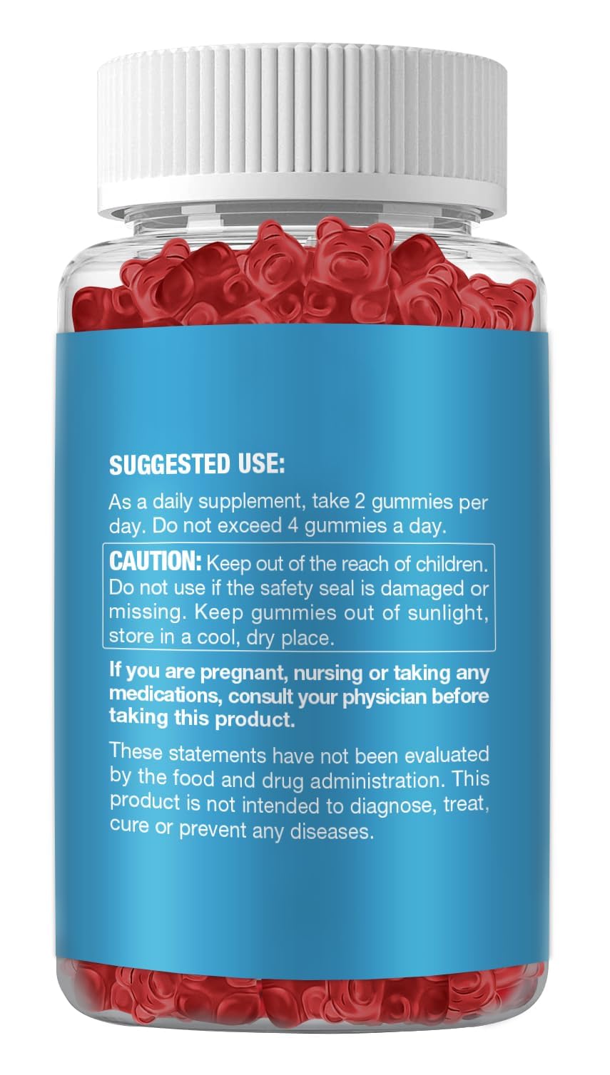 Riyuetian Ashwagandha Gummies serving close-up demonstrates easy, on-the-go daily intake.