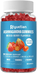 Riyuetian lifestyle desk scene with gummies for daily use.
