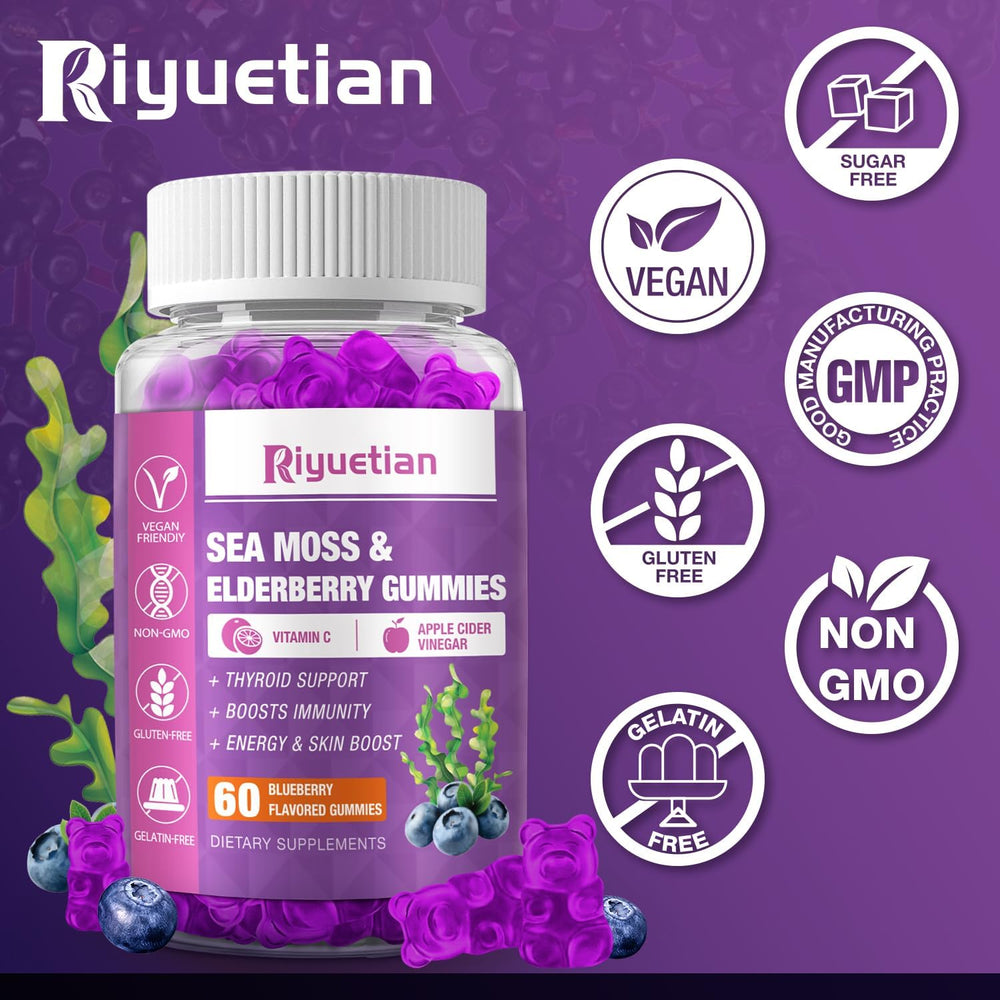 Riyuetian packaging box and bottle label showcase premium quality.